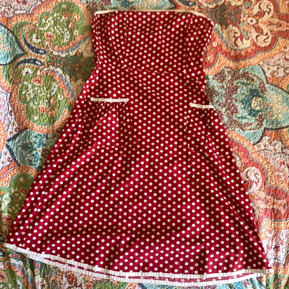 Vintage Red polka dot dress